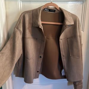 Zara Faux Suede Jacket